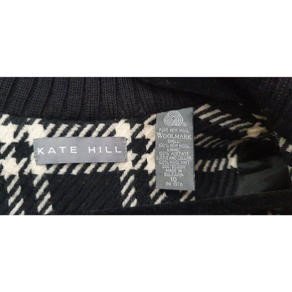 Kate Hill Women’s Petite Zip Sweater, like new never worn. Shell: 100% New Wool - Picture 7 of 8